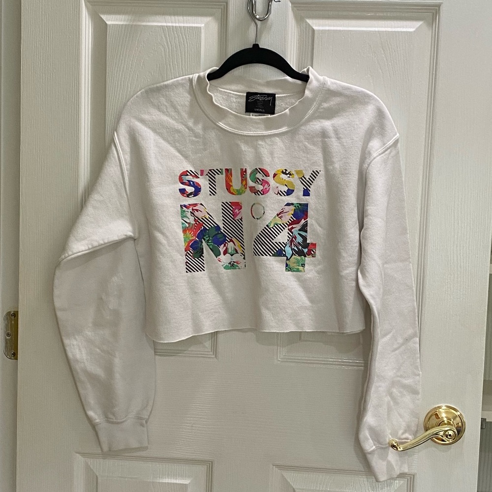study cropped crewneck